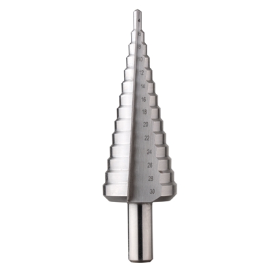 Foret métaux HSS étagé standard goujure droite D. 4-30mm