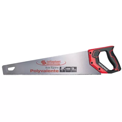 Scie égoïne polyvalente coupe bois 400mm poignée bi-matière