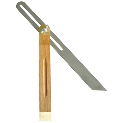 Fausse équerre à coulisse talon bois 250mm