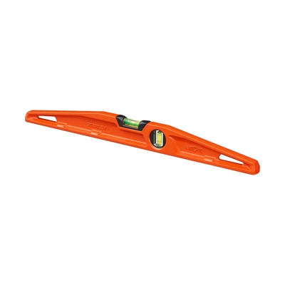 Niveau alu trapézoidal 2 fioles antichocs MLH 50cm Orange