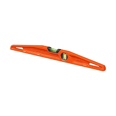 Niveau alu trapézoidal 2 fioles antichocs MLH 50cm Orange