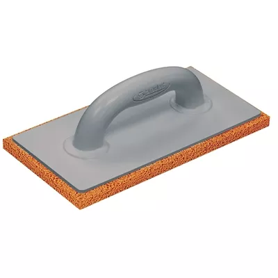 Taloche mousse caout.orange p/platre 28x14cm