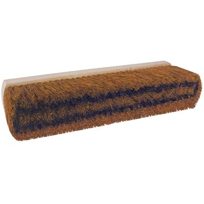 Balai ménage monture bois fibres coco + 2 rangs pvc renforcés 60cm sans manche R.360401