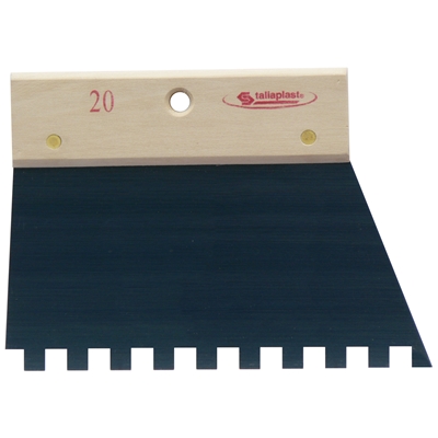 Peigne à colle 20cm dents carrées 10mm