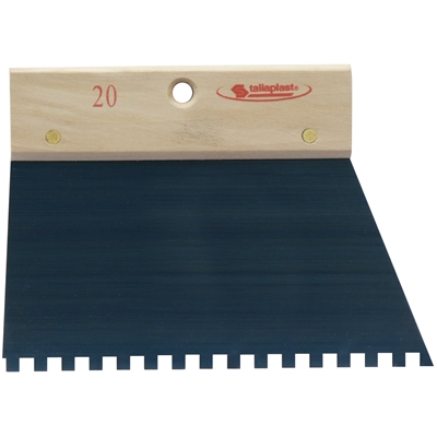 Peigne à colle 20cm dents carrées 6mm
