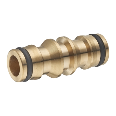 Jonction d'arrosage double laiton raccord automatique Aroz