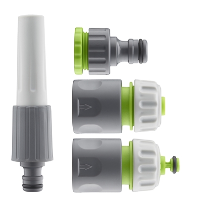 Lance d'arrosage plastique + raccords automatiques Aroz D. 12-15mm kit complet