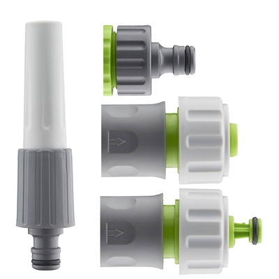 Lance d'arrosage plastique + raccords automatiques Aroz D. 19mm kit complet