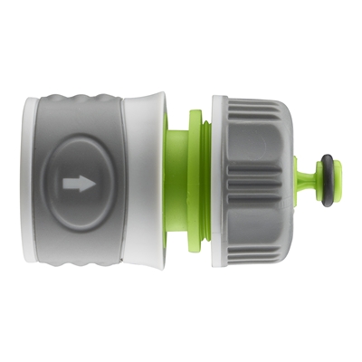 Raccord d'arrosage automatique plastique bi-matière Aroz Aquastop D. 12-15mm