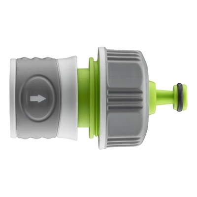 Raccord d'arrosage automatique plastique bi-matière Aroz Aquastop D. 19mm