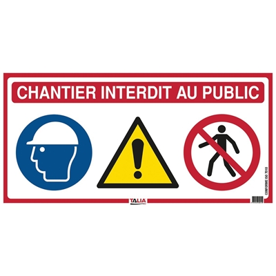 Panneau signaletique 4 en 1