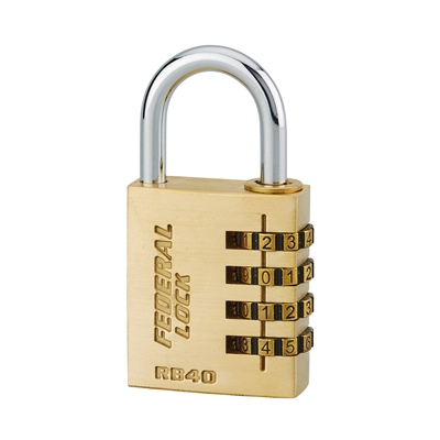Cadenas laiton 40mm à combinaison anse acier