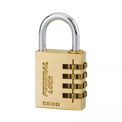Cadenas laiton 40mm à combinaison anse acier