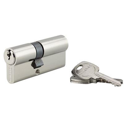 Cylindre de serrure sûreté 5G 30 x 40mm nickelé 3 clés