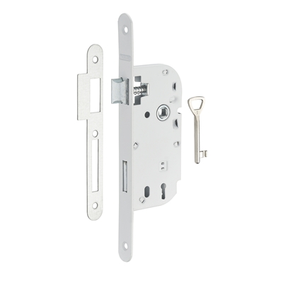 Serrure a encast. axe a 40mm pene dorm. 1/2 t. revers. v/br 1 cle R.901102 FTH