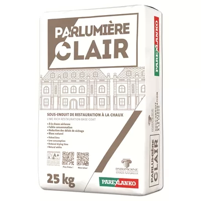 Corps d'enduit de restauration à la chaux Parlumière sac 25kg Clair