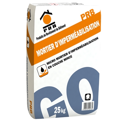 Micro mortier p/ paroi enterrée PRB Mortier d'Impermeabilisation sac 25kg Gris