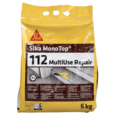 Mortier réparation Sika Monotop 112 MultiUse Repair (Minipack Concrete Repair V1) sac 5kg Gris