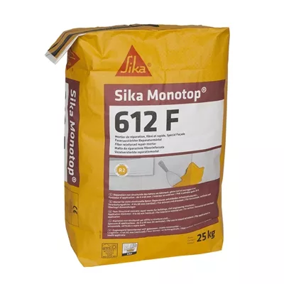 Mortier réparation rapide fibré Sika Monotop 612F sac 25kg Gris