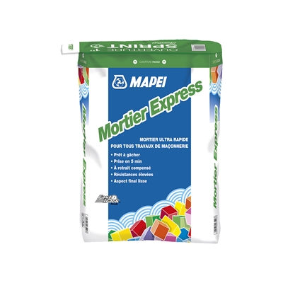 Mortier réparation & scellement prise rapide Express sac 25kg Mapei