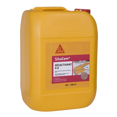 Désactivant de surface ph. aqueuse Sikacem Désactivant 4-6 (Rugasol Plus) bidon 20L