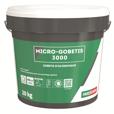 Gobetis d'accrochage en pâte p/ enduit monocouche Micro Gobetis 3000 seau 20kg