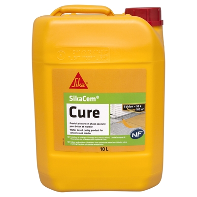 Produit de cure p/ béton & mortier ph. aqueuse Sikacem Cure bidon de 10L Blanc
