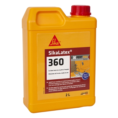 Résine d'adhérence & d'étancheité p/ mortier Sikalatex 360 bidon 2L