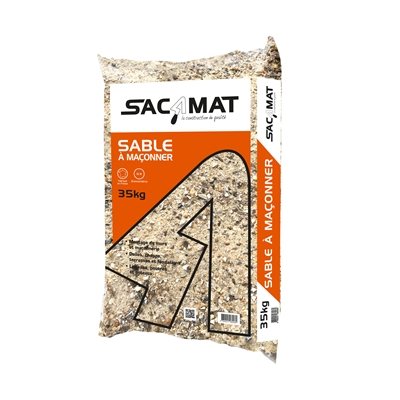 Sable 0/4 siliceux sac 35kg
