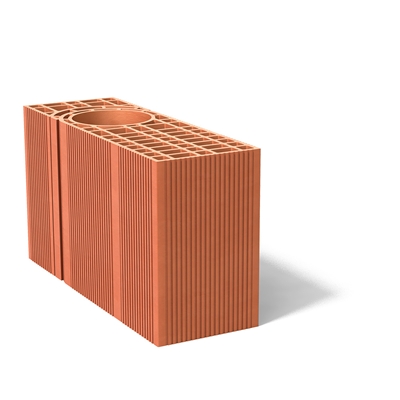 Brique de mur T.C poteau multiangle trou D. 15cm Bouyer Bgv ép. 200mm 314 x 570mm