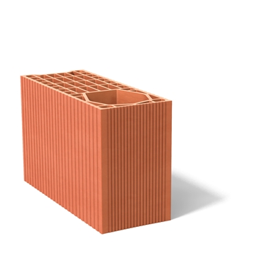 Brique de mur T.C poteau trou D. 15cm Bouyer Bgv ép. 200mm 314 x 500mm