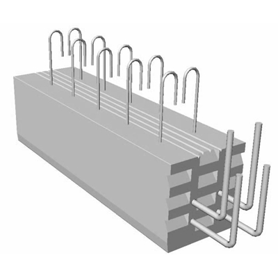 Poutre précontrainte béton PSS 20 x 20cm de 1.00 à 6.20ml Kp1