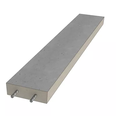 Prélinteau béton armé ép. 50mm x 15cm 1.00ml