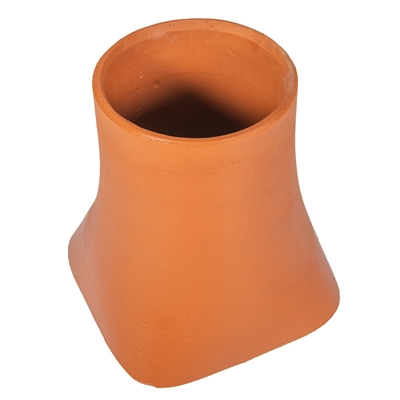 Mitre sans collerette T.C ht. 330mm D. 180mm ext. SC15 Brute Rouge p/ boisseau 25 x 25cm