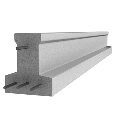 Poutrelle précontrainte béton LX12 AE X114 ht. 114mm 4.70ml