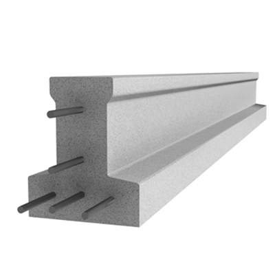 Poutrelle précontrainte béton LX12 AE X115 ht. 114mm 5.30ml