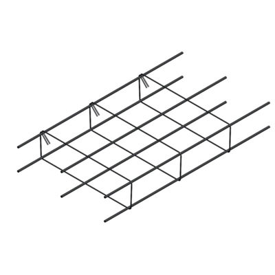 Armature acier de fondation semelle renforcée F68 35 x 15cm (6HA8) E= 30cm 6.00ml