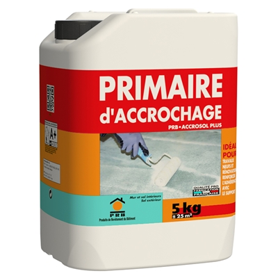 Primaire d'accrochage polyvalent p/ sol PRB Accrosol Plus bidon 5kg