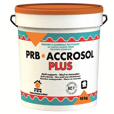 Primaire d'accrochage polyvalent p/ sol PRB Accrosol Plus seau 15kg