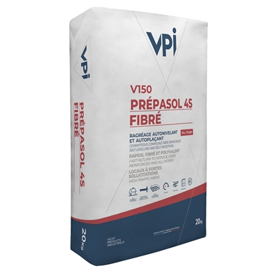 Ragreage autolissant P4S forte epais. sols int/ext. Prepasol 4S Fibré V150 25kg