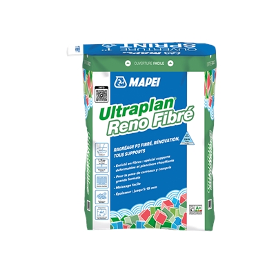 Ragréage sol P3 fibré rénovation tous supports Ultraplan Reno Fibré sac 25 kg
