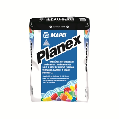 Ragréage sol spécial ext. ép. 3 à 10mm Planex sac 25kg