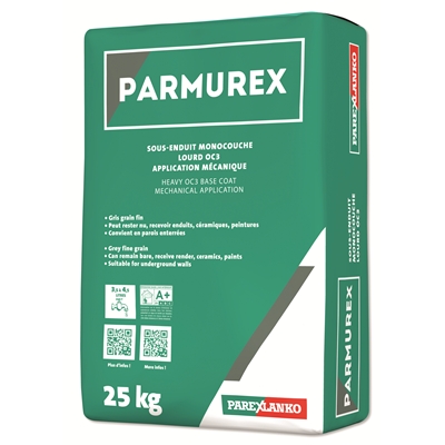 Sous enduit d'imperm. monocouche lourd grain fin OC3 Parmurex sac 25kg Gris