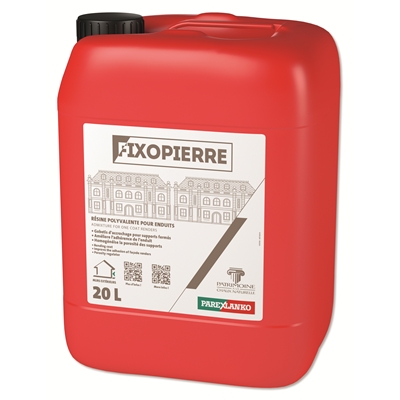 Résine d'adjonction & régulateur de porosité p/ enduit Fixopierre bidon 20L