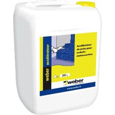 Accélérateur de prise p/ enduit monocouche Weber accélérateur vente au détail