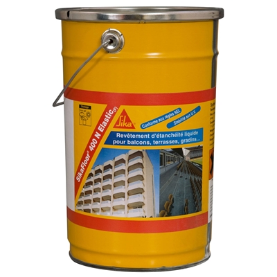 Revêtement d'étanchéité polyuréthane souple Sikafloor 400N seau 6kg coloris à définir