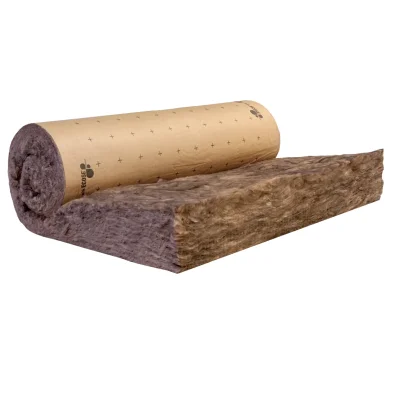 Laine de verre rouleau TI 212 + kraft ép. 200mm 120cm x 5.70ml R=5.00m² K/W