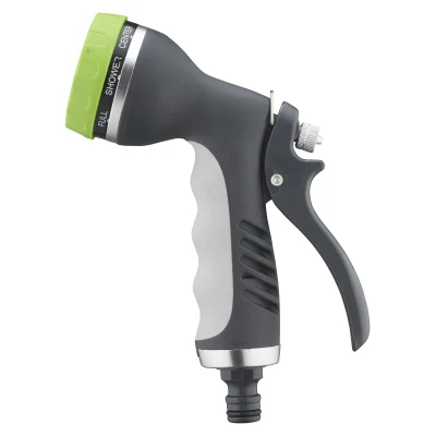 Pistolet d'arrosage plastique pomme multijet bi-matière Aroz raccord automatique