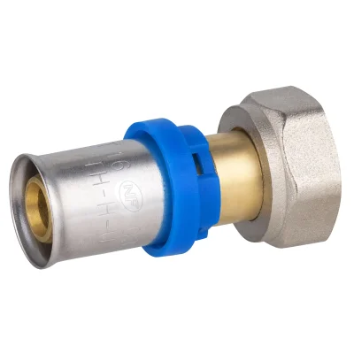 Raccord multicouche à sertir multiprofil droit femelle écrou libre 3/4 D. 20mm