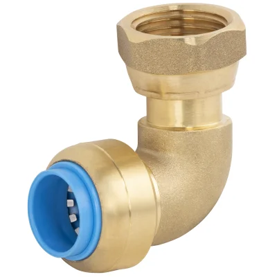 Coude F écrou libre Toutpush 3/8 D. 16mm